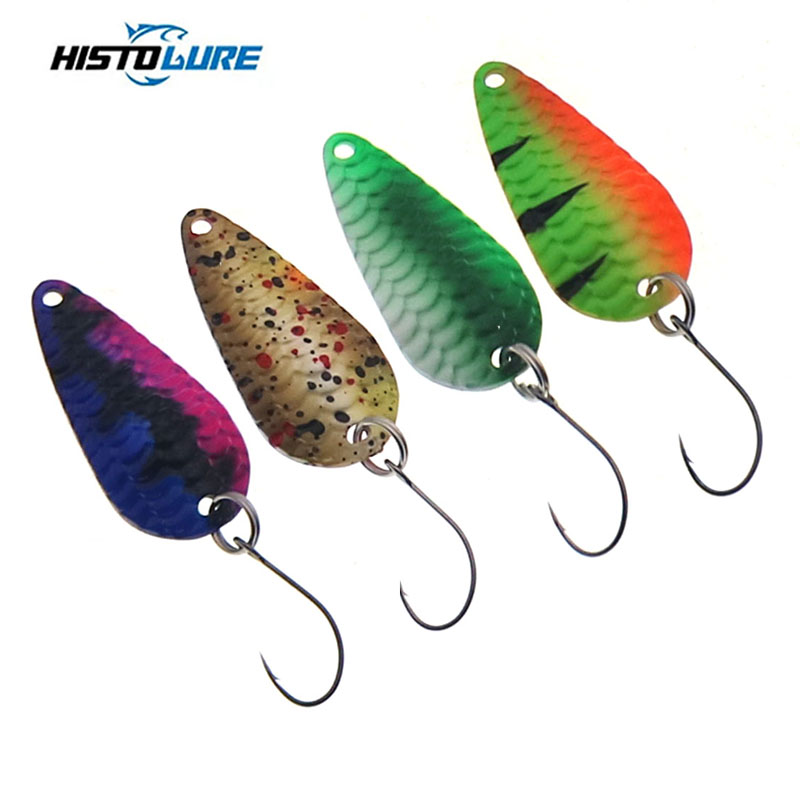 Fishing Lure Spoon - Fishing Trout Spoon Single Hook Spinning
