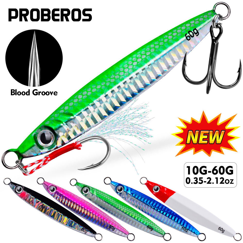 Proberos 1pc Metal Cast Jig Sp - Fishing Lure Spoon ulasan dan harga