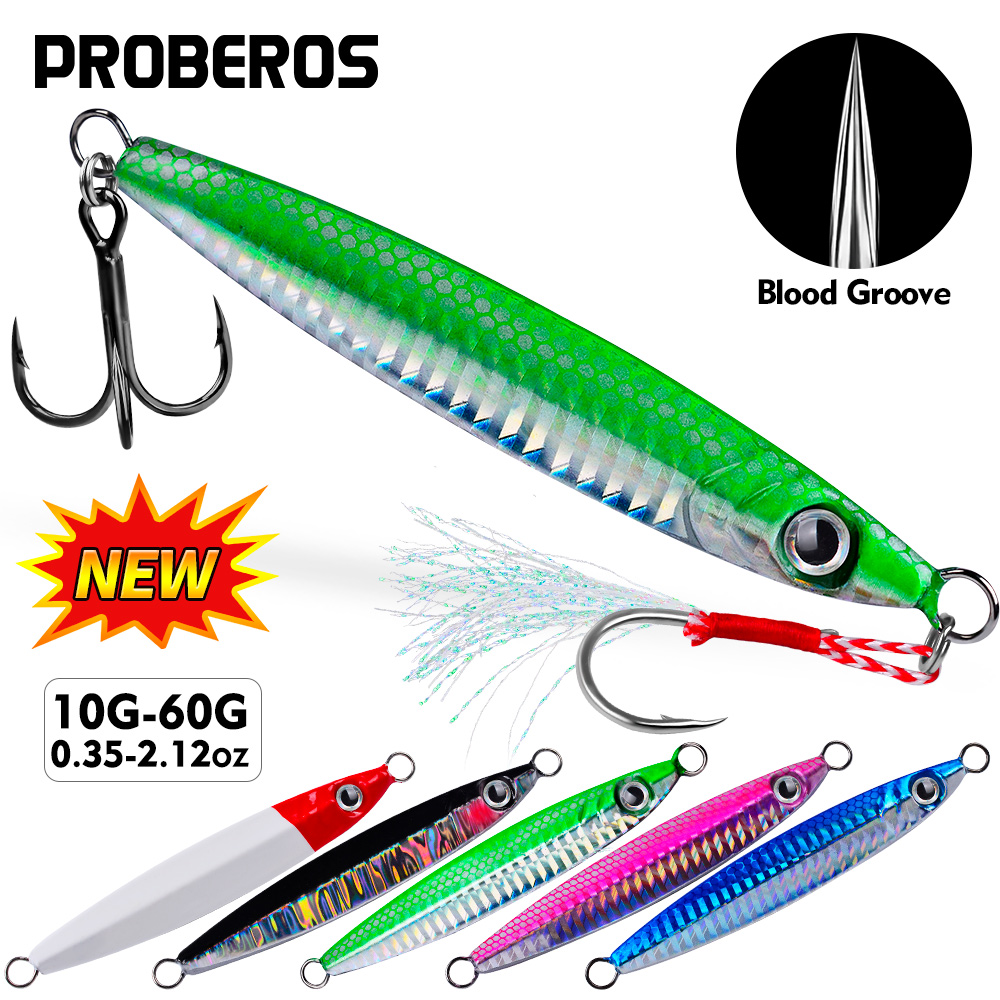 Proberos 1pc Metal Cast Jig Sp - Fishing Lure Spoon ulasan dan harga