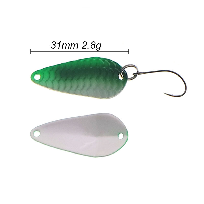 Fishing Trout Spoon Single Hoo - Fishing Lure Spoon ulasan dan harga