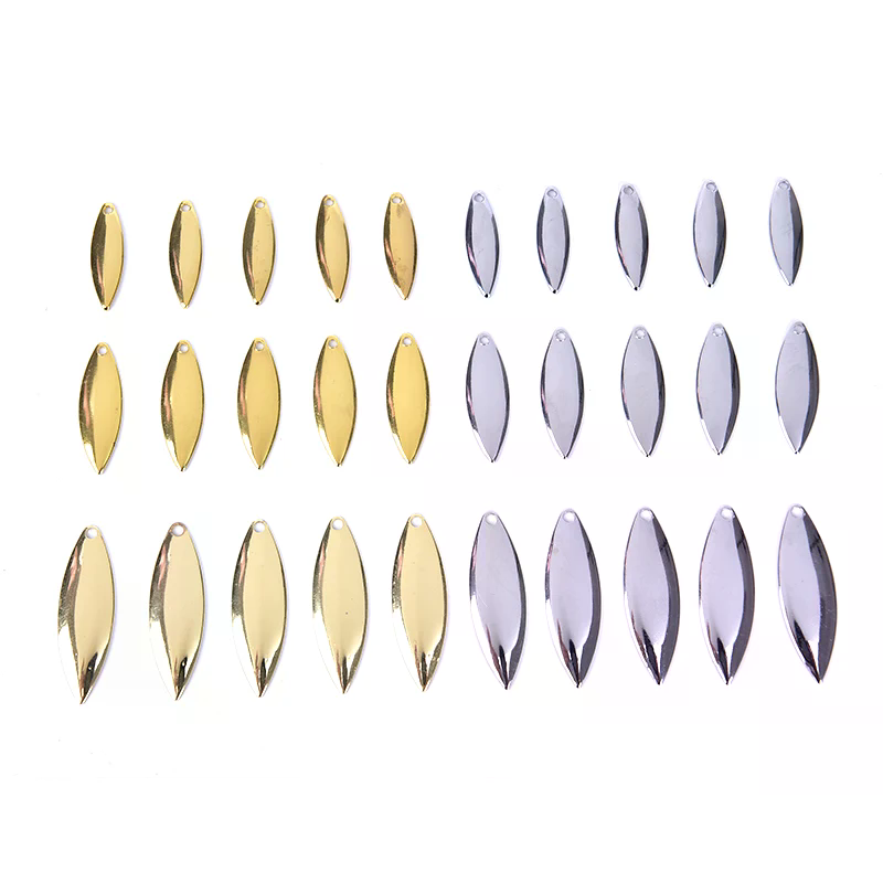 50pcs Willow Spinner Blades Sm - Fishing Lure Blade Bait ulasan dan harga