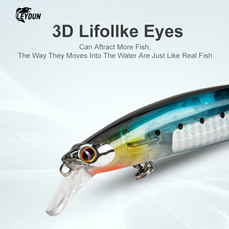 LEYDUN Floating Sea Bass Fishi - Fishing Lure Blade Bait ulasan dan harga